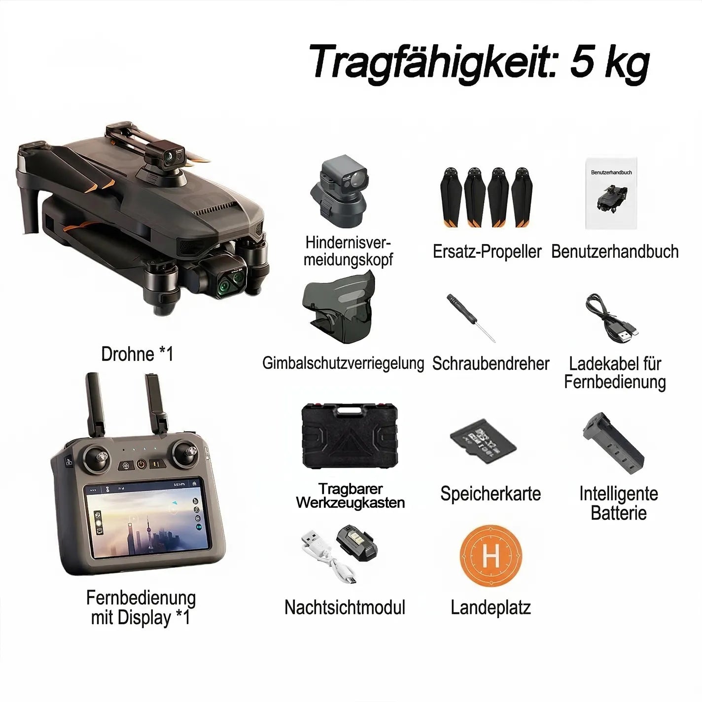 YNZGEPJ AX-7 T20 Wärmebilddrohne